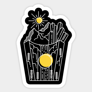 Natural French Fries Sticker